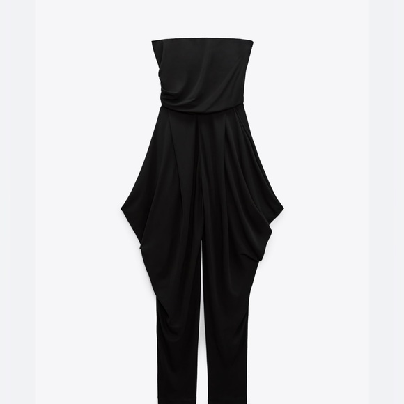 Zara Studio Limited Edition Draped Jumpsuit - Picture 2 of 10